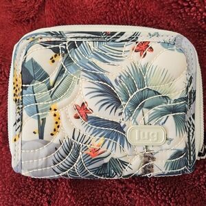 NWOT Lug Splits Wallet In Wildlife Cream - Sold Out Everywhere, Hard To Find